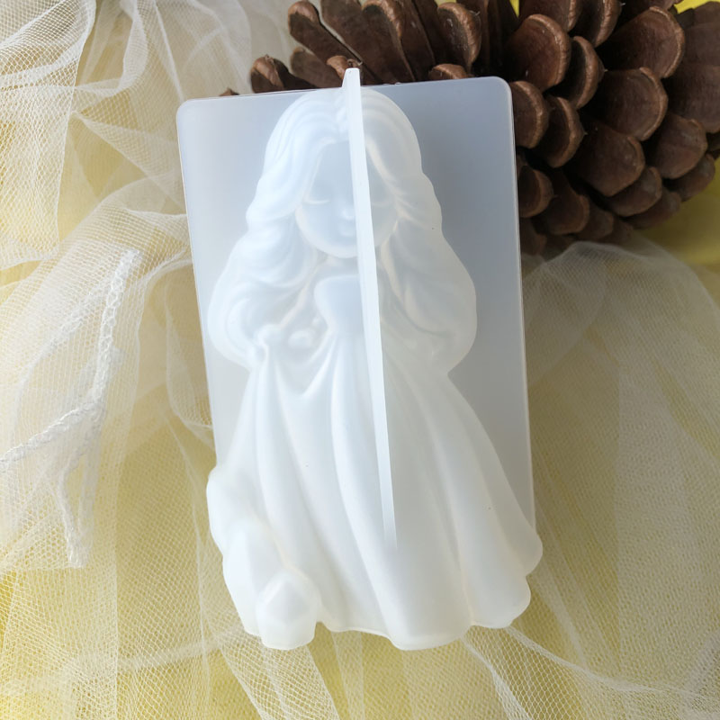 Soap Making Handmade - Cetakan lilin silikon putri imut 3D