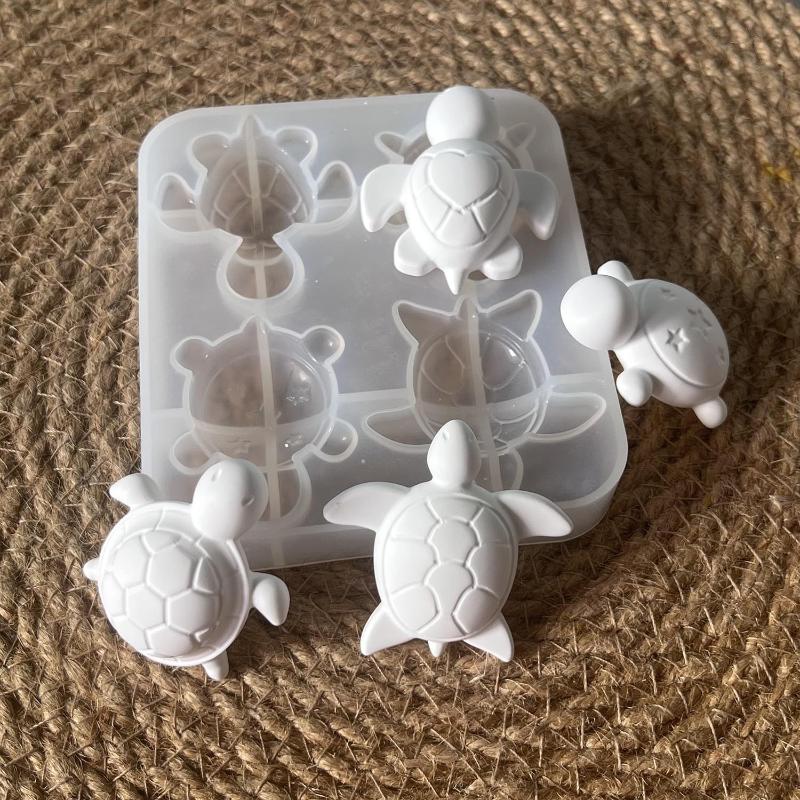 Soap Making Name - Cetakan Silikon Empat Kura-kura untuk DIY,