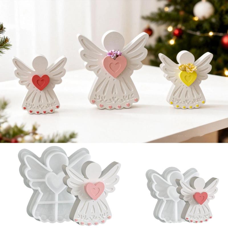 Soap Making Name - Cetakan Lilin Silikon Love Angel Gypsum