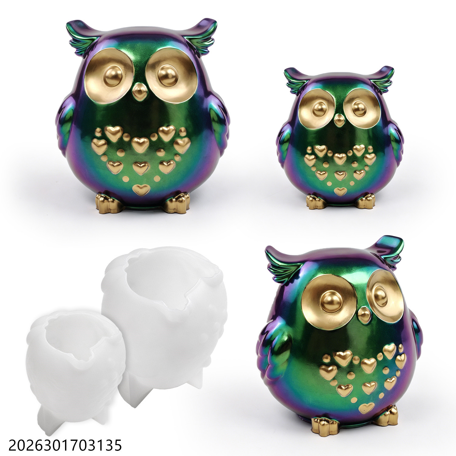 Soap Making Name - Cetakan Silikon Burung Hantu 3D Bentuk