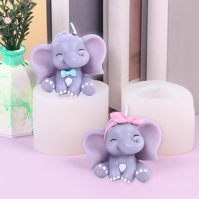 Cetakan Lilin Silikon Gajah 3D - Soap Making Name ulasan dan harga