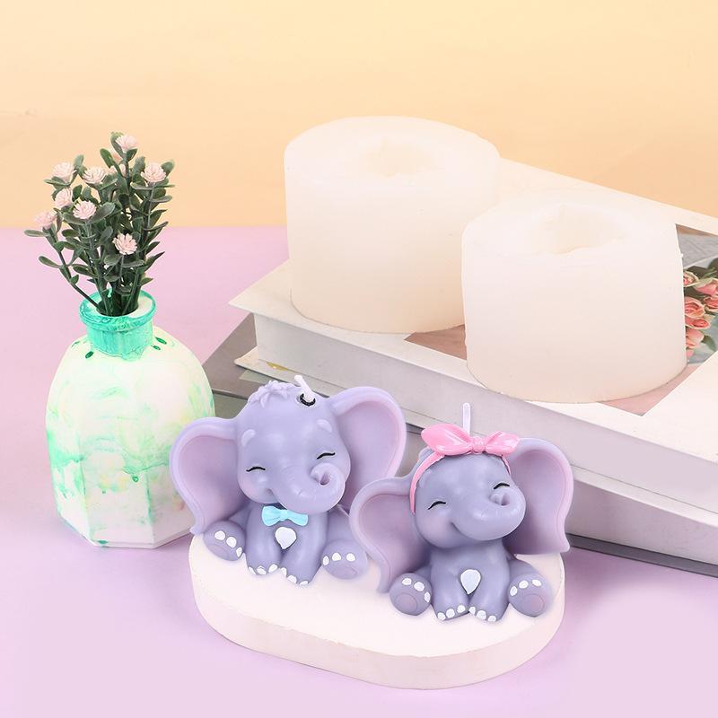 Cetakan Lilin Silikon Gajah 3D - Soap Making Name ulasan dan harga