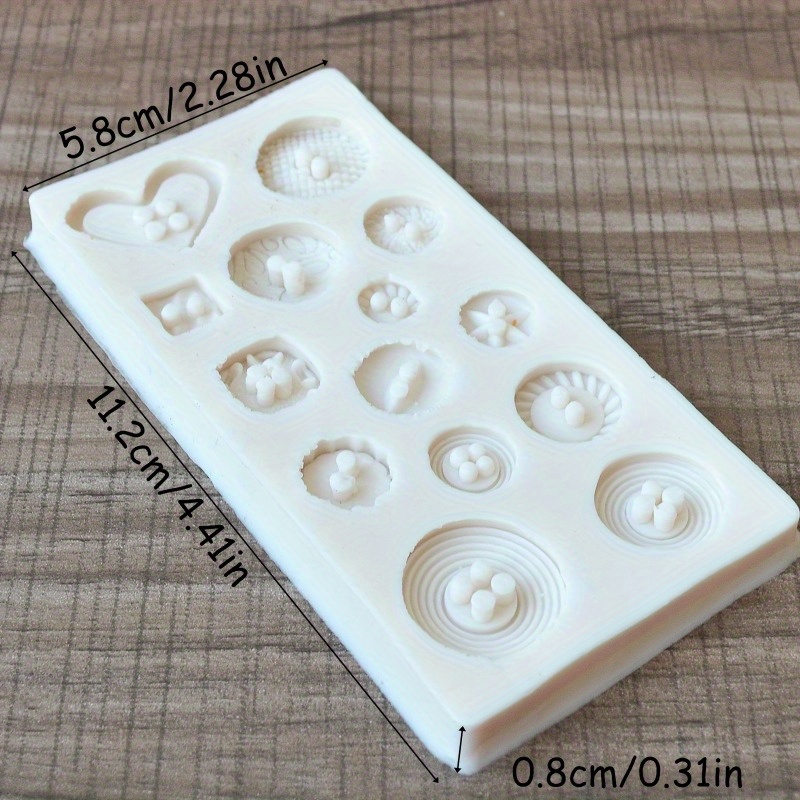 Cetakan Silikon Bentuk Kancing - Soap Making Name ulasan dan harga
