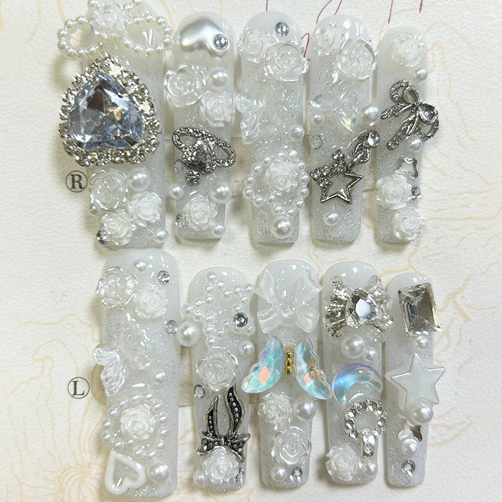 10PCS Kuku Palsu Cantik Jirai  - Soap Making Handmade ulasan dan harga